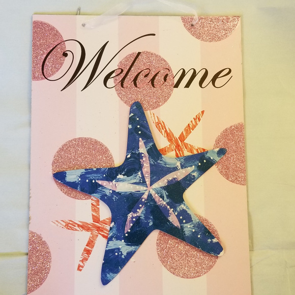 Other - Free w/Bundle Welcome Starfish Home Decor Wall Art
